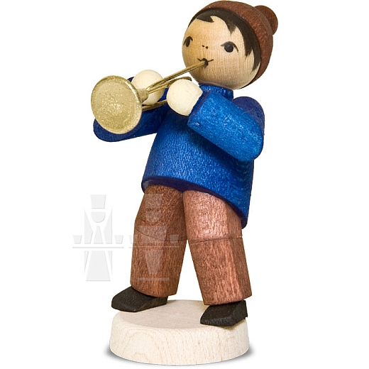 Boy with trumpet • stained