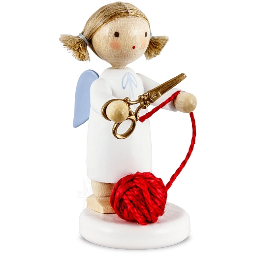 Angel with scissors and wool