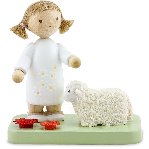 Girl with lamb