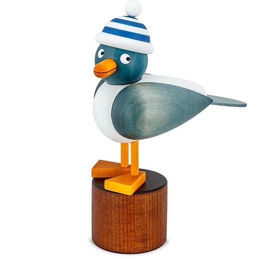 Seagull light blue with striped hat blue