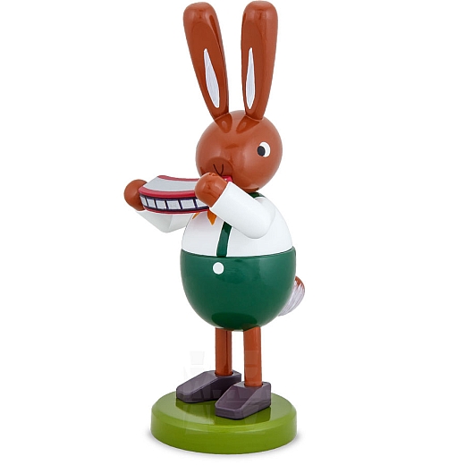 Hase mit Mundharmonika groß Serie 16 cm