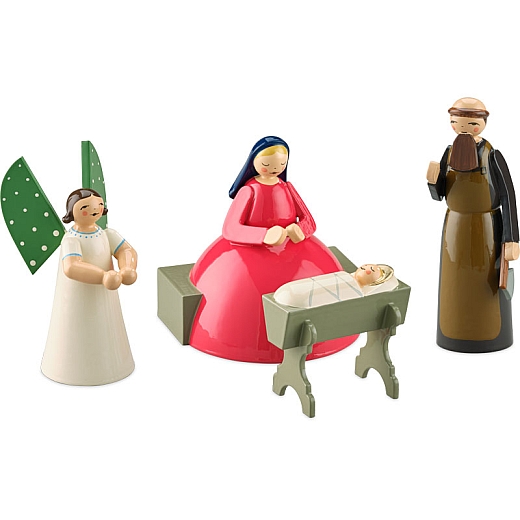 Nativity scene small 4 Figuines from Wendt & Kühn