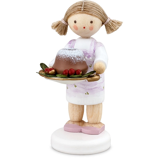 Girl with Chocolate Gugelhupf