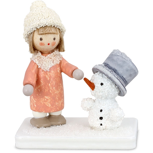 Girl with Snowman from Flade