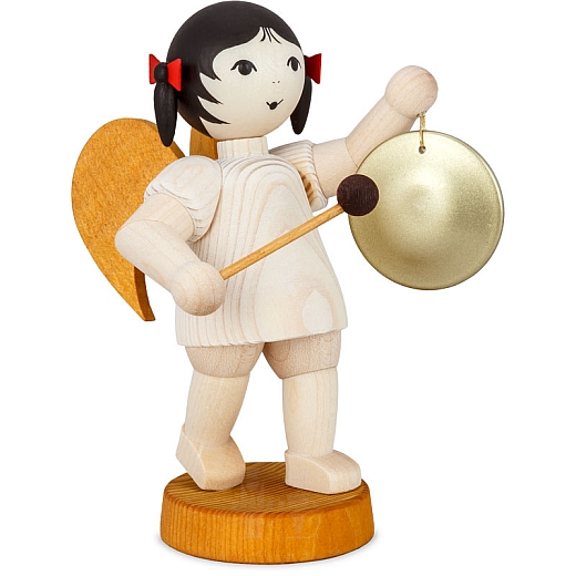 Angel with Gong stained