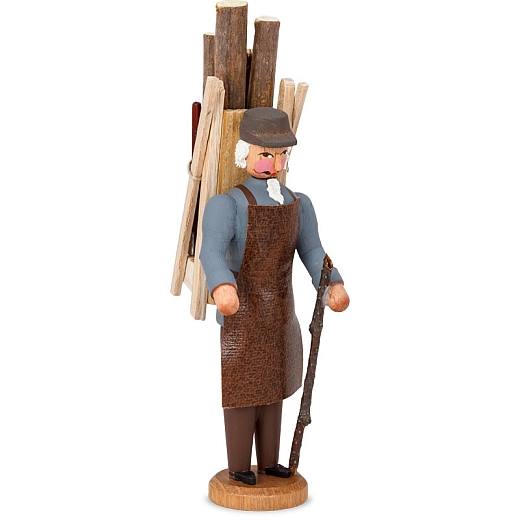 Woodcutter with brown leather apron