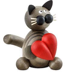 Cat Karli with Heart
