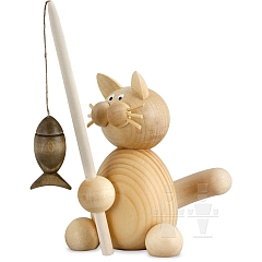 Cat Moritz with Fishing Rod
