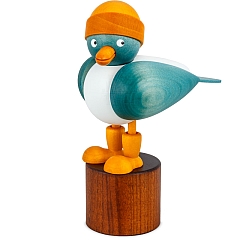 Seagull light blue with yellow Souwester hat