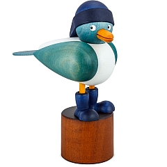 Seagull light blue with blue Souwester hat