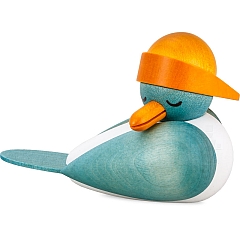 Sleeping Seagull light blue with yellow Souwester hat