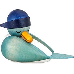 Sleeping Seagull light blue with blue Souwester hat