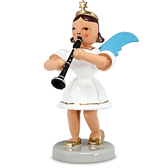 Angel short skirt white with clarinet