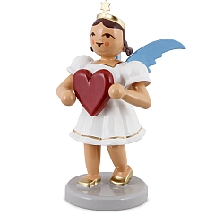 Angel short skirt white with heart