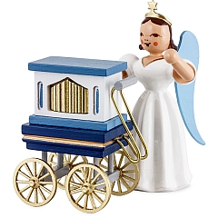 Angel long skirt white with barrel organ