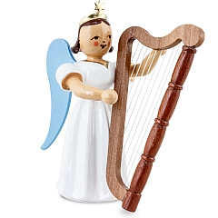 Angel long skirt white with harp