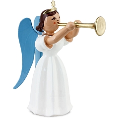 Angel long skirt white with ceremonial trumpet