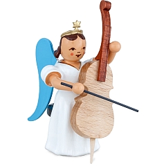 Angel long skirt white with cello sitting