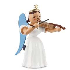 Angel long skirt white with violin sitting