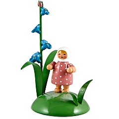 Placecard holder Girl with Forget-Me-Not
