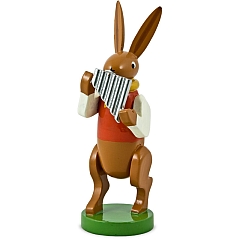 Bunny musician with pan flute