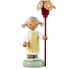Girl with flower scepter