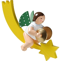 Angel with cymbals on the comet tail