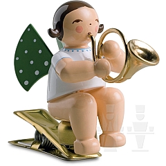 Angel with french horn on Clip