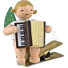 Angel with accordion, on clip