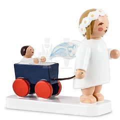 Marguerite angel with doll carriage