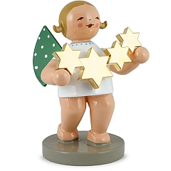 Star Catcher, angel with gold-plated stars Gold Edition No. 5