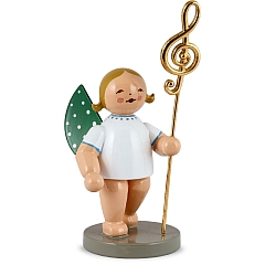 Musikus, angel with gold-plated clef left Gold Edition No. 2