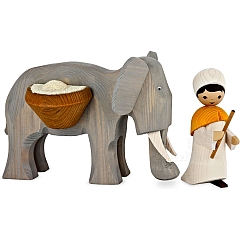 Mahout with Elephant medium sized stained