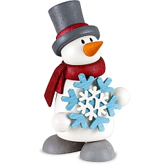 Snowman Fritz with snowflake