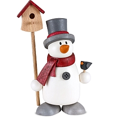 Snowman Fritz with birdhouse
