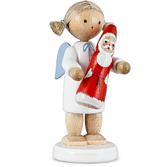 Angel with Chocolate Santa Claus