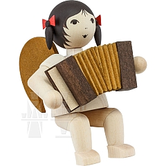 Loop Angel sitting with Accordion stained
