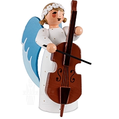 Angel with Double bass white