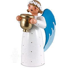 Angel with Candleholder white