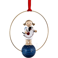 Christmas ornament Angel with Rocking Horse