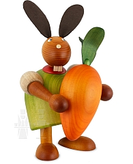 Easter Bunny green with carrot