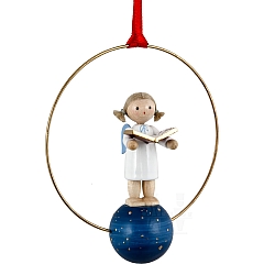 Christmas ornament Angel with note book