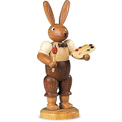 Easter bunny painter, small natural
