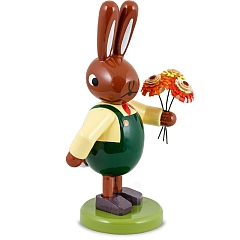 Easter Bunny with Bouquet and green pants small