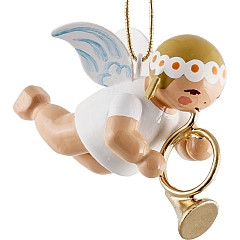 Little suspended angel with French Horn