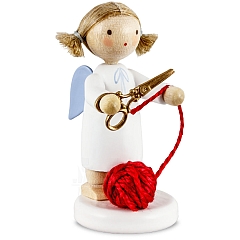 Angel with scissors and wool