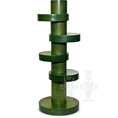 Candleholder large green colored