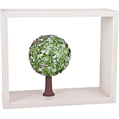 Treasure box white with apple tree in spring from Flade