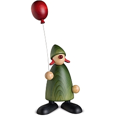 Gratulantin Lina grün mit Luftballon groß