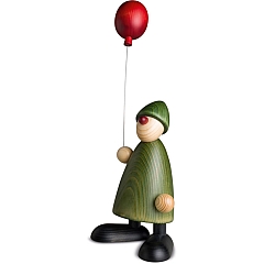 Gratulant Linus grün mit Luftballon groß